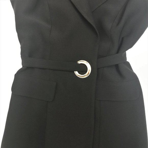 ADL Small Wrap Top Sleeveless Lined Business Office Professional - Picture 4 of 7